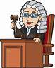 Friendly Female Judge Cartoon Clipart