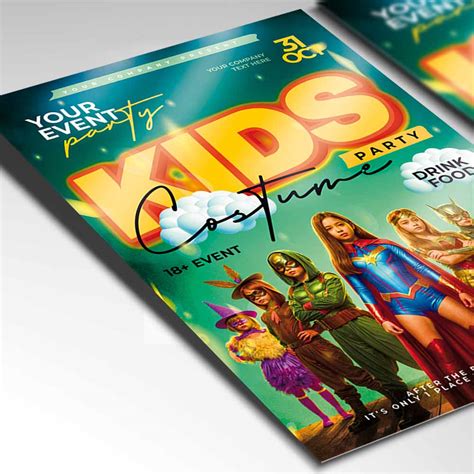 Kids Costume Party Flyer Template | PSDmarket