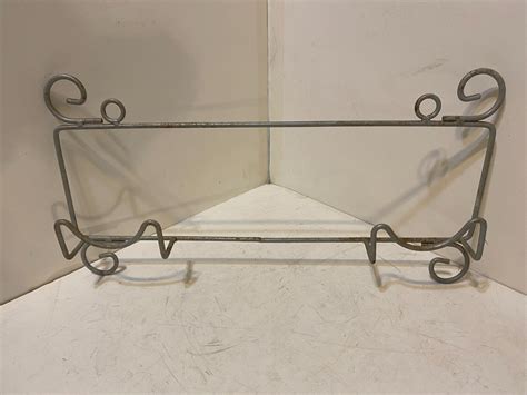 Plate Hanger Wall Display Rack Holders Metal Decorative Stand Gray 15 3 ...