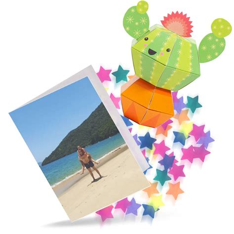 Cactus 3D Pop-up Confetti Wild Card – Boomf