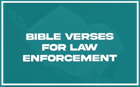 31 Bible Verses For Law Enforcement (with Related Verses ...