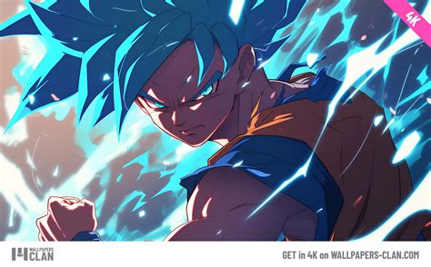 Goku Super Saiyan Blue Aura Desktop Wallpaper - Download in 4K