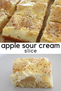 Easy Peasy Apple Sour Cream Slice