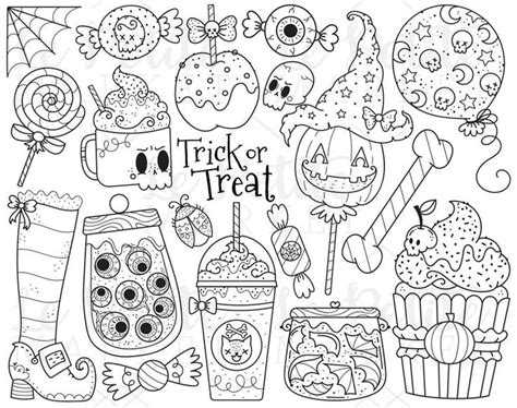 Halloween Candy Clipart Images, Trick or Treat Clip Art, Halloween Food ...