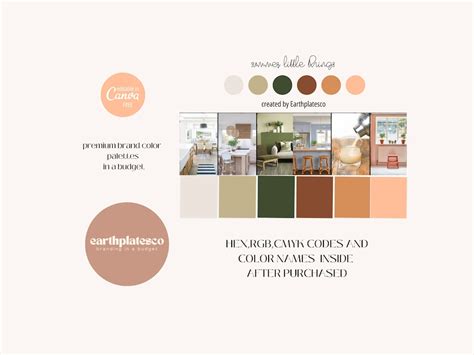Beige Green Color Palette Swatches, Summer Little Things Theme, Hex Codes Chart, Small Business ...