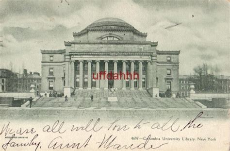 PRE-1907 COLUMBIA UNIVERSITY LIBRARY, NEW YORK, NY 1907 | eBay