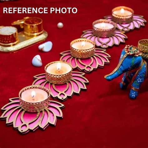 Buy Tea Light Candle Holder, Ganesh Chaturthi, Diwali Festival Decor ...