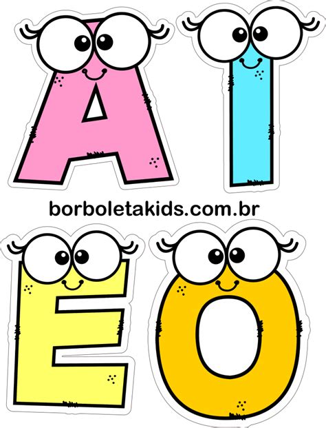 Atividades com as vogais | Preschool activities, Creative activities ...