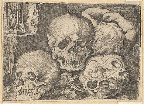 Barthel Beham | Child with Three Skulls (reverse copy) | The ...