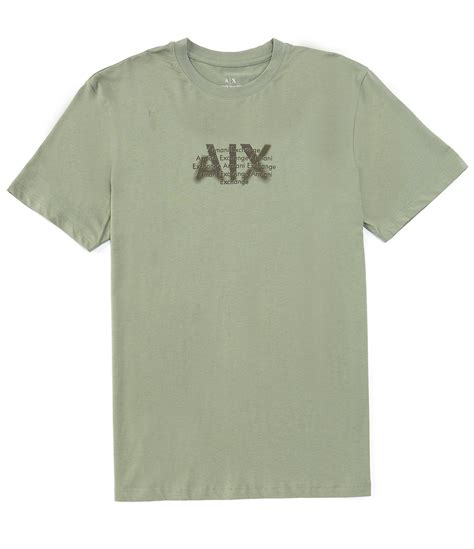 Armani Exchange Distorted Logo Short Sleeve T-Shirt | Dillard's