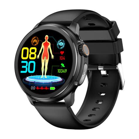 Smart Watch Blood Glucose Lipid Uric Acid Monitor AMOLED Screen ...