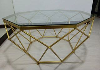 Coffee Table with tempered glass top, Furniture & Home Living ...