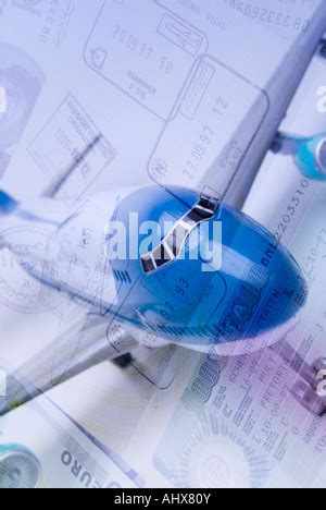 Aeroplane digital art, Travel concept Stock Photo - Alamy