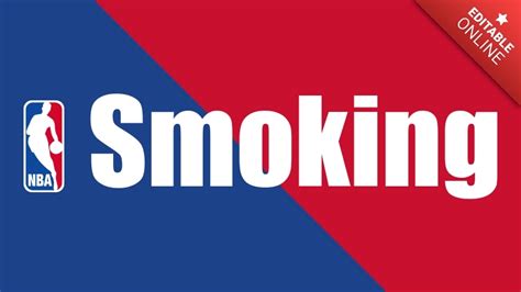 Smoking | NBA-Logo | Texteffekt-Generator