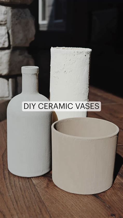 DIY Ceramic Vases | Neutral Decor | Diy ceramic, Diy crafts room decor, Diy home crafts