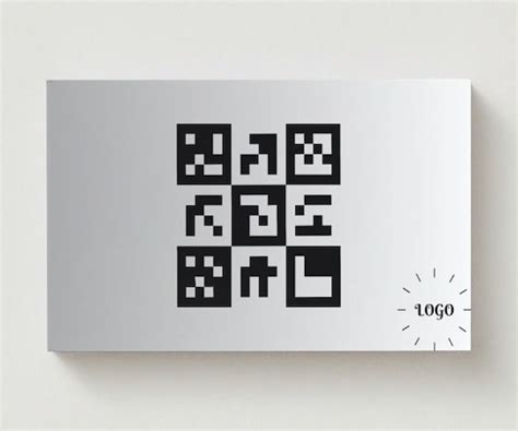 Minimalist QR Code Business Card Stealth Minimal Business Card Template DIY Business Card Canva ...