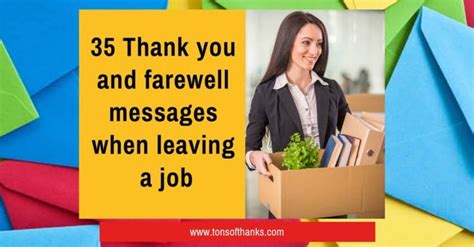 35 Farewell Thank You Messages For Coworkers When Leaving a Job ...