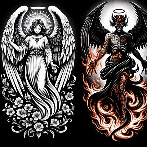 Best Evil Angel Tattoo Ideas | Vondy