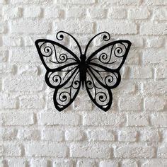 Metal Wall Décor | Butterfly stencil, Paper flowers, Paper crafts