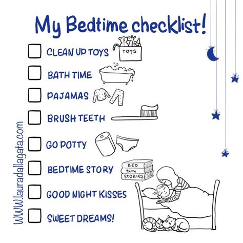 Check List Bedtime - Etsy