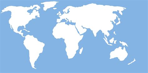 Country Map Of The World Outline