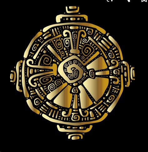 Mayan Symbols Clock