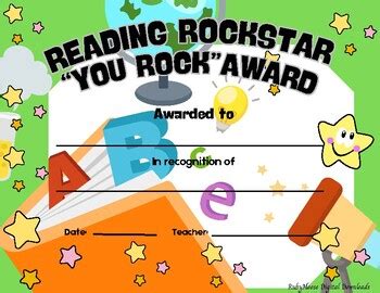 Set of 20 Downloadable Award Certificates For Elementary School Students