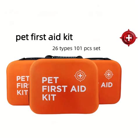 Pet First Aid Kit Cats Emergency Survival Bag Home Office - Temu