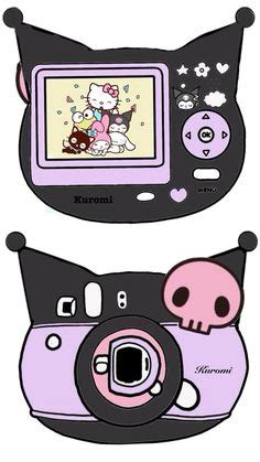 Kuromi printable camera:) in 2024 | Hello kitty crafts, Hello kitty ...