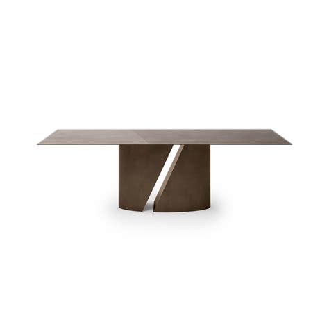 Wadi Table: Metal Base, Wood/Glass/XGlass Tops | LAGO Design | Table ...