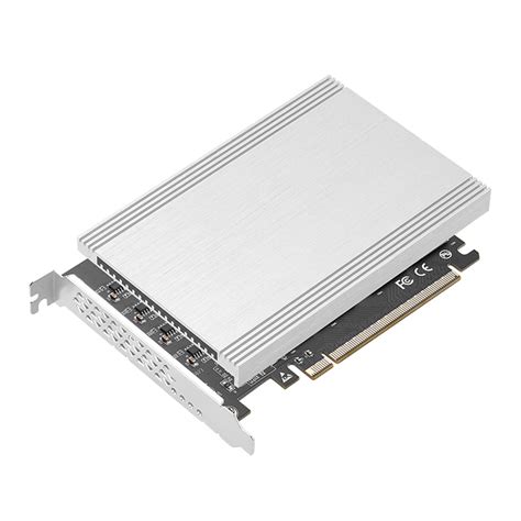 PCI-E4.0 X16 to 4-port M.2 SSD NVME Solid-state Drive Adapter Card ...