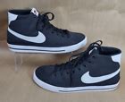 Nike Court Mens (Sz 13) Legacy Black Mid Canvas White Swoosh/DD0162-001 ...