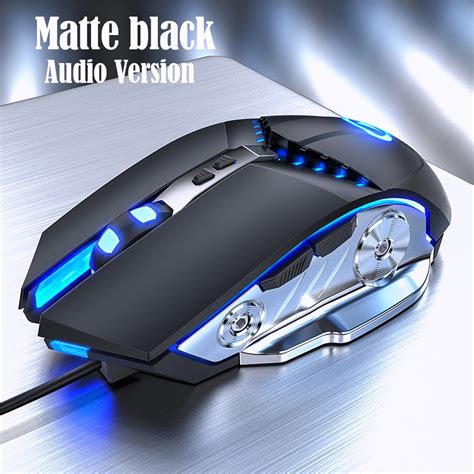 RGB Wired Gaming Ergonomic With 7 Backlight Modes 6 Keys 4 Speed ...