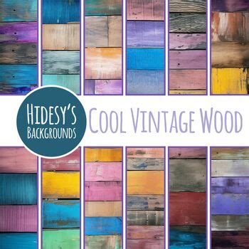 Cool Rainbow Boat Wood - Shabby Chic Grunge Backgrounds Digital Paper ...