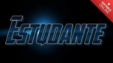 Estudante | Avengers 3D | Text Effect Generator