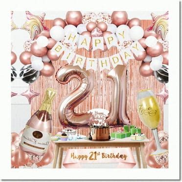 21st Birthday Party Decorations kit, 21st Birthday Gifts for Her/Him ...