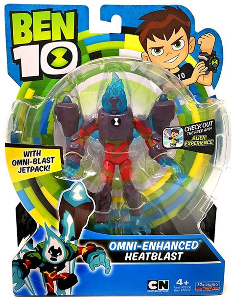 Ben 10 Basic Omni-Enhanced Heatblast 5 Action Figure Playmates - ToyWiz