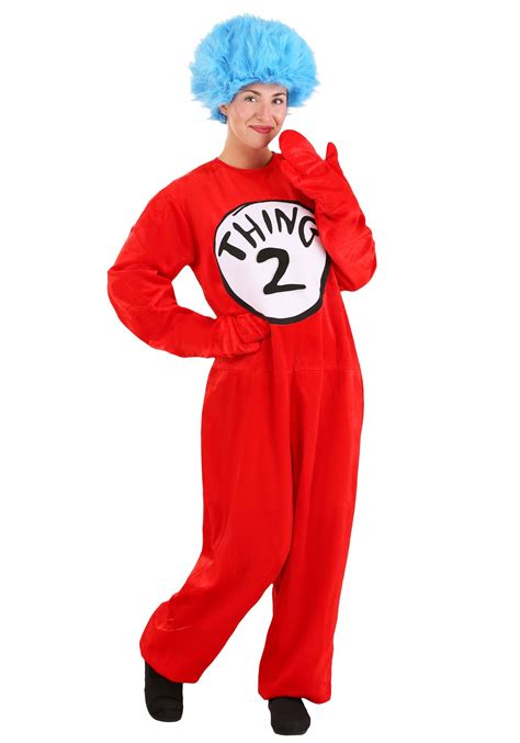 Adult Dr. Seuss Thing 1 and 2 Deluxe Costume