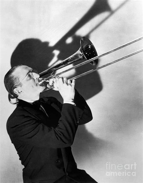 Tommy Dorsey Playing The Trombone #1 by Bettmann