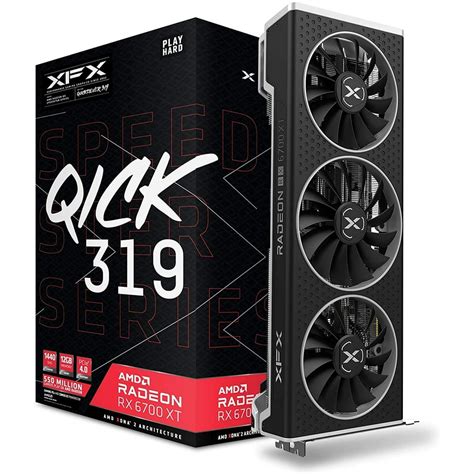 XFX Speedster QICK319 AMD Radeon RX 6700 XT Gaming Graphics Card RX ...