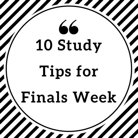 10 Study Tips for Finals Week – Lion Tales