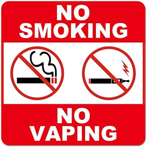 Printable No Smoking Or Vaping Signs