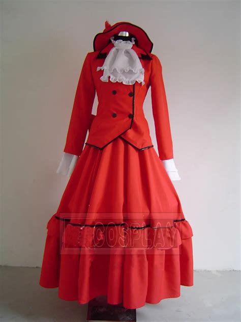 Anime Black Butler Cosplay Black Butler Madam Red Angelina Dalles Women ...