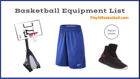 Basketball Equipment List (2023 Buyers Guides) | Play N Basketball