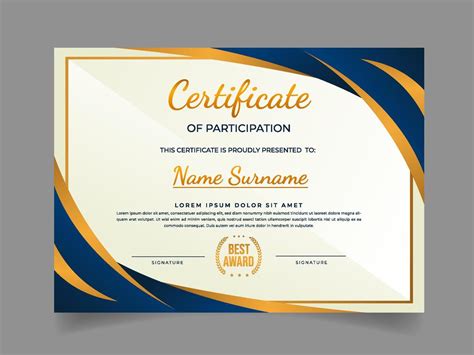 Seminar Certificate Template 6711326 Vector Art at Vecteezy