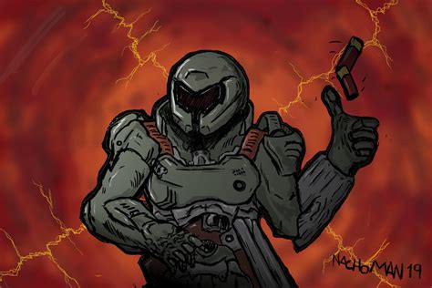 Doomguy 👍 fanart : r/Doom