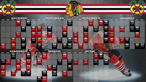 Made a Blackhawks Schedule Wallpaper : hockey