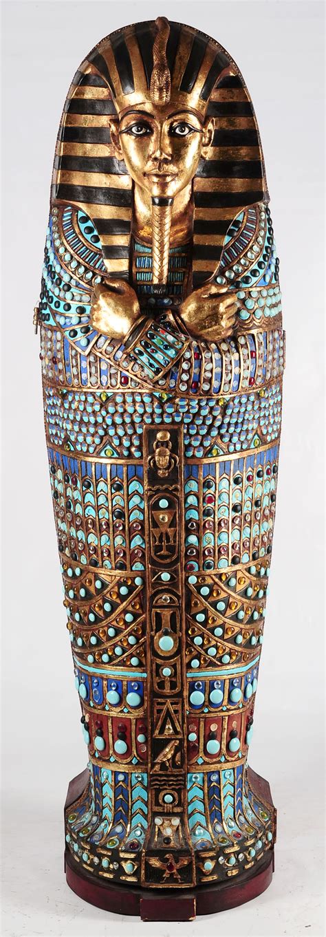 #106: A DECORATIVE LIFE-SIZE 20TH CENTURY SARCOPHAGUS