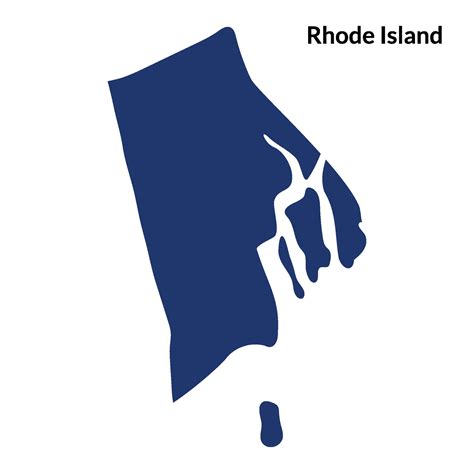 Map of Rhode Island. USA map 34978154 Vector Art at Vecteezy