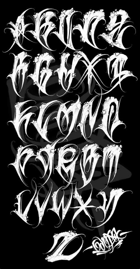 Pin by fer on эскизы | Tattoo lettering alphabet, Graffiti lettering ...